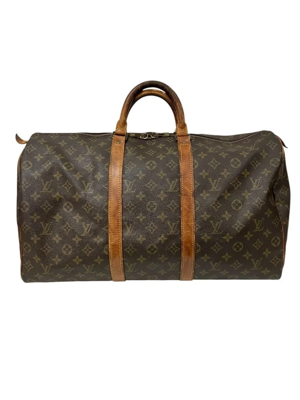 Louis Vuitton Keepall 50 Monogram Boston Bag Canvas